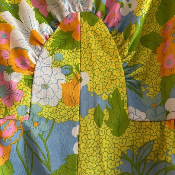 HOST PICK Vintage Alison Ayres Late 60s Floral Maxi Dress Groovy XS - Picture 5 of 16